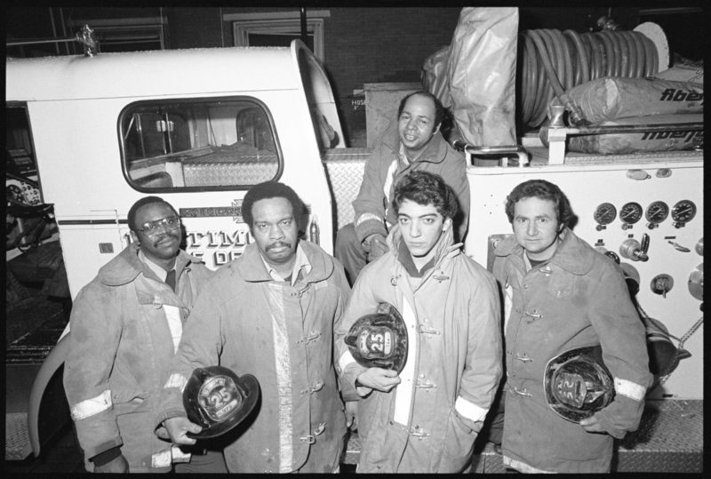 Photographer with crew of Engine 25